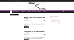 Desktop Screenshot of cuidatubelleza.com