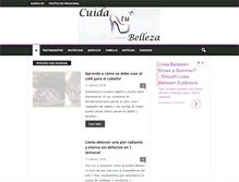 Tablet Screenshot of cuidatubelleza.com